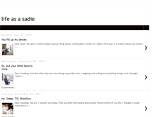 Tablet Screenshot of lifeasasadie.blogspot.com
