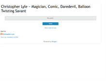 Tablet Screenshot of christopherlyle.blogspot.com