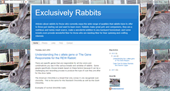 Desktop Screenshot of exclusivelyrabbits.blogspot.com