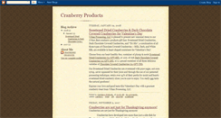 Desktop Screenshot of cranberryproducts.blogspot.com