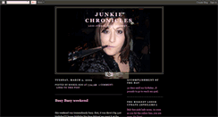 Desktop Screenshot of junkiechronicals.blogspot.com