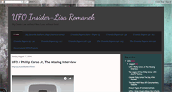 Desktop Screenshot of lisaromanekufoinsider.blogspot.com