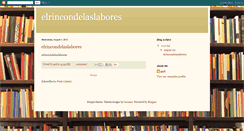 Desktop Screenshot of elrincondelaslabores.blogspot.com