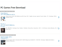 Tablet Screenshot of pc-gamers-free-2011.blogspot.com
