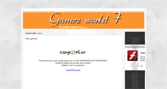 Desktop Screenshot of gamezworld7.blogspot.com