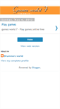 Mobile Screenshot of gamezworld7.blogspot.com