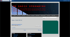 Desktop Screenshot of fmradiostreaming.blogspot.com