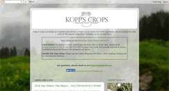 Desktop Screenshot of koppscrops.blogspot.com