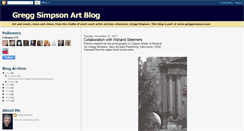 Desktop Screenshot of greggsimpsonartblog.blogspot.com