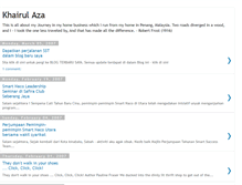 Tablet Screenshot of khairul-aza.blogspot.com