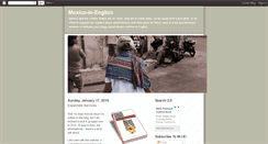 Desktop Screenshot of mexico-in-english.blogspot.com