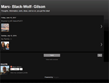 Tablet Screenshot of marc-black-wolf-gilson.blogspot.com