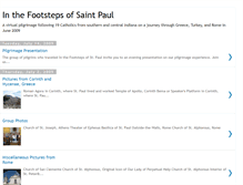 Tablet Screenshot of footstepsofsaintpaul.blogspot.com