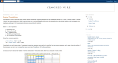 Desktop Screenshot of crookedwire.blogspot.com
