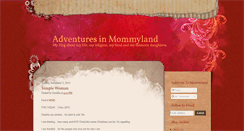 Desktop Screenshot of inmommyland.blogspot.com