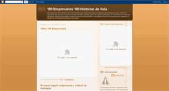 Desktop Screenshot of 100empresarios.blogspot.com