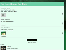 Tablet Screenshot of carracegamesforkids.blogspot.com