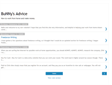 Tablet Screenshot of bunnysadvicetoworkfromhome.blogspot.com