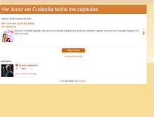 Tablet Screenshot of amorencustodiacapitulos.blogspot.com