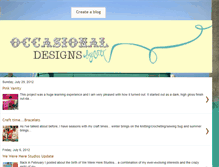 Tablet Screenshot of occasionaldesignsbycate.blogspot.com