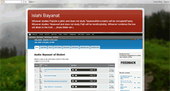 Desktop Screenshot of islahi-bayanat.blogspot.com