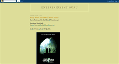 Desktop Screenshot of entertainmentnewsguru.blogspot.com