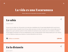 Tablet Screenshot of lavidaesunaescaramuza.blogspot.com