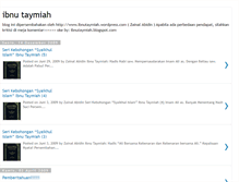 Tablet Screenshot of ibnutaymiah.blogspot.com