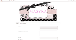 Desktop Screenshot of masyraboutique.blogspot.com