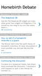 Mobile Screenshot of homebirthdebate.blogspot.com