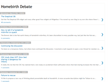 Tablet Screenshot of homebirthdebate.blogspot.com