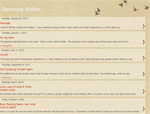 Tablet Screenshot of harmonywriter.blogspot.com