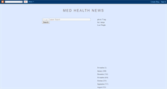 Desktop Screenshot of mednewshealth.blogspot.com