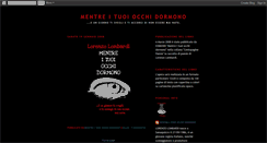 Desktop Screenshot of mentreituoiocchidormono.blogspot.com