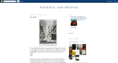 Desktop Screenshot of patienceandshuffle.blogspot.com