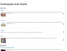 Tablet Screenshot of ensiklopedia-anak-shaleh.blogspot.com