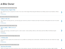 Tablet Screenshot of a-bike-owner.blogspot.com