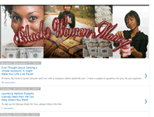 Tablet Screenshot of blackwomenmoney.blogspot.com