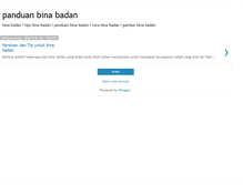 Tablet Screenshot of bina-badan-malaysia.blogspot.com