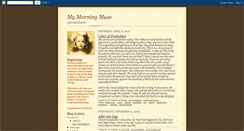 Desktop Screenshot of mymorningmuse.blogspot.com