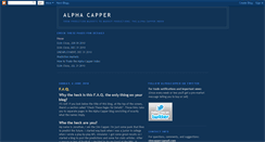 Desktop Screenshot of alphacapper.blogspot.com