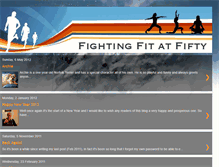 Tablet Screenshot of fightingfitatfifty.blogspot.com