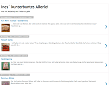 Tablet Screenshot of ines-kunterbuntes-allerlei.blogspot.com