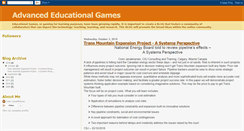 Desktop Screenshot of advancededucationalgames.blogspot.com