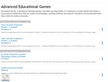 Tablet Screenshot of advancededucationalgames.blogspot.com