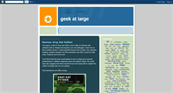 Desktop Screenshot of geekatlarge.blogspot.com