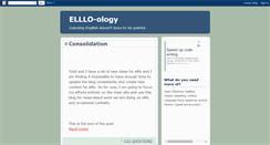 Desktop Screenshot of ellloblog.blogspot.com