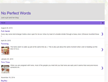 Tablet Screenshot of noperfectwords.blogspot.com