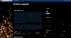 Desktop Screenshot of brokenasphalt.blogspot.com