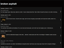 Tablet Screenshot of brokenasphalt.blogspot.com